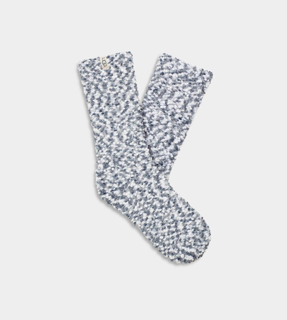 Ugg Adah Cozy Chenille Sparkle - Womens Socks - Denim Blue - NZ (7460UFSNO)